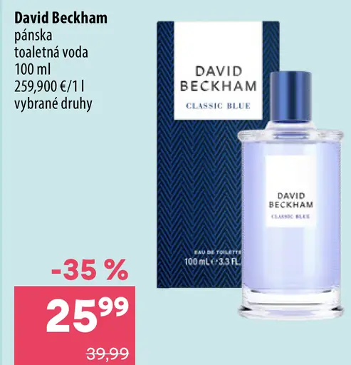 David Beckham Classic Blue toaletná voda