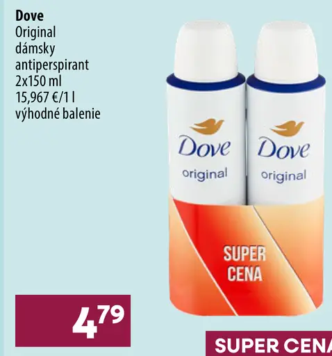 Dove Original dámsky antiperspirant v spreji