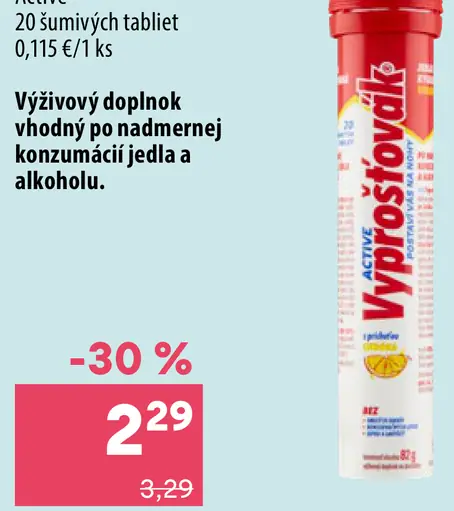 Vyprošťovák Active šumivé tablety
