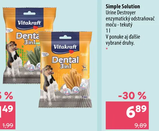 Vitakraft Dental 3v1 tyčinka pre psov