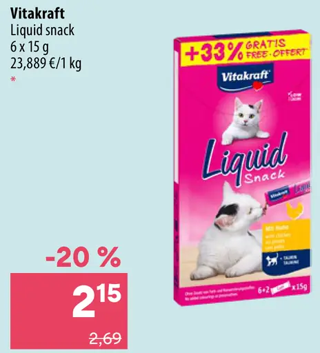 Vitakraft Liquid Snack pochúťka pre mačky
