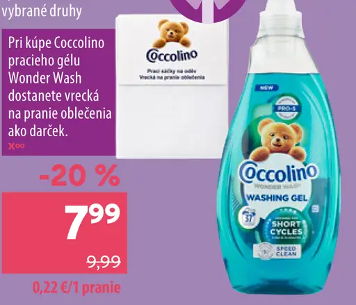 Coccolino prací gél 3 druhy
