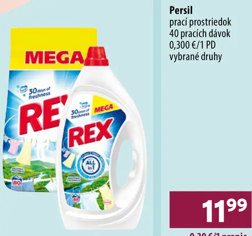 Persil prací prostriedok rôzne druhy