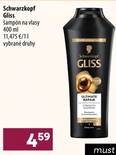Schwarzkopf Gliss Šampón na vlasy