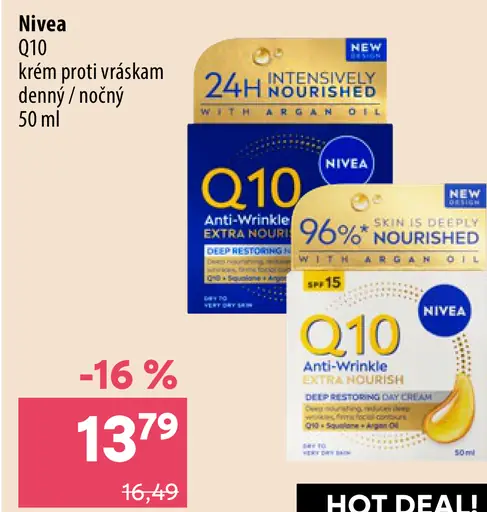 Nivea Q10 denný a nočný krém proti vráskam