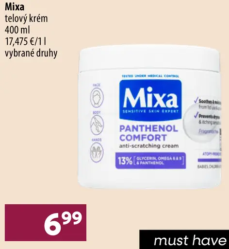 Mixa telový krém