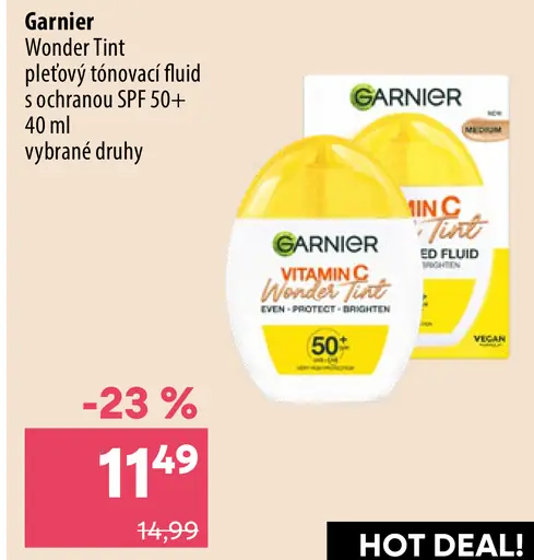 Garnier Wonder Tint pleťový tónovací fluid s ochranným SPF 50+