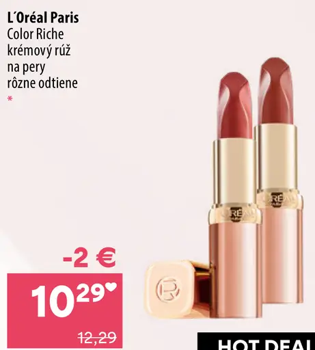 L’Oréal Paris Color Riche rúž na pery, viac odtieňov