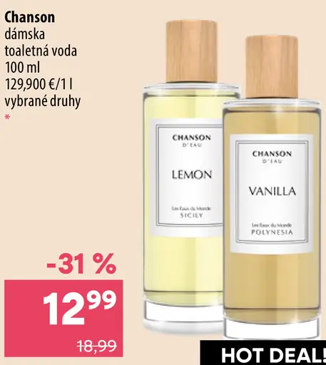 Chanson dámska toaletná voda