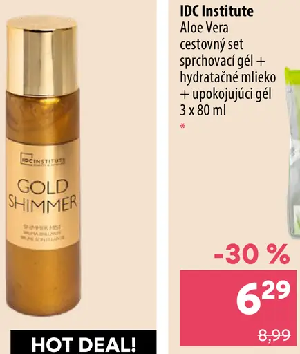 IDC Institute Gold Shimmer trblietavý telový sprej