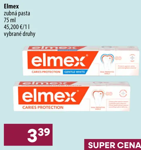 elmex® Caries Protection Gentle White zubná pasta proti zubnému kazu