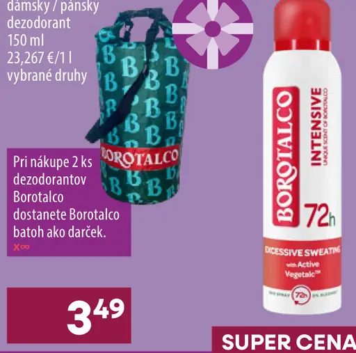 Borotalco dámsky alebo pánsky dezodorant vybrané druhy