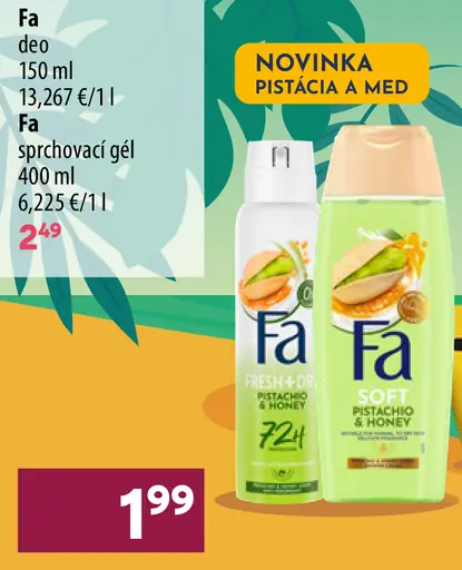 Fa sprchovací gél vybrané druhy