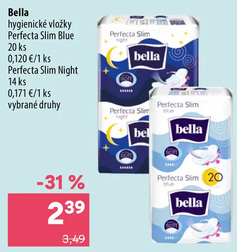Bella Perfecta Slim Blue hygienické vložky