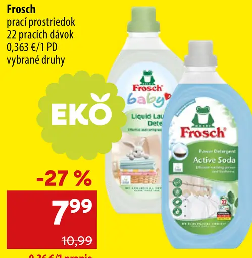 Frosch prací prostriedok