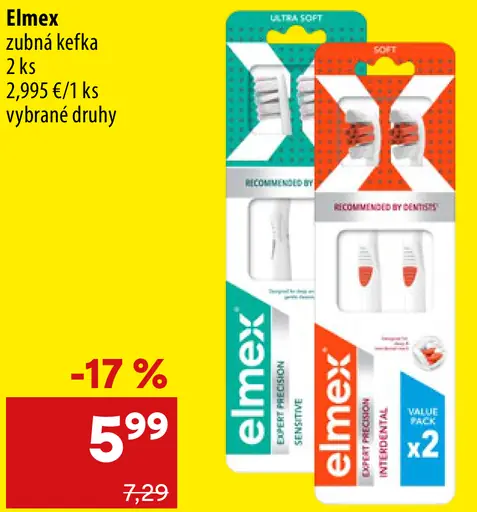 Elmex zubná kefka