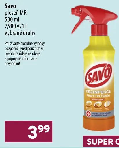 Savo Dezinfekce proti plísni sprej