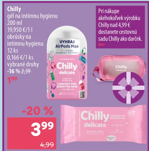 Chilly gél na intímnu hygienu