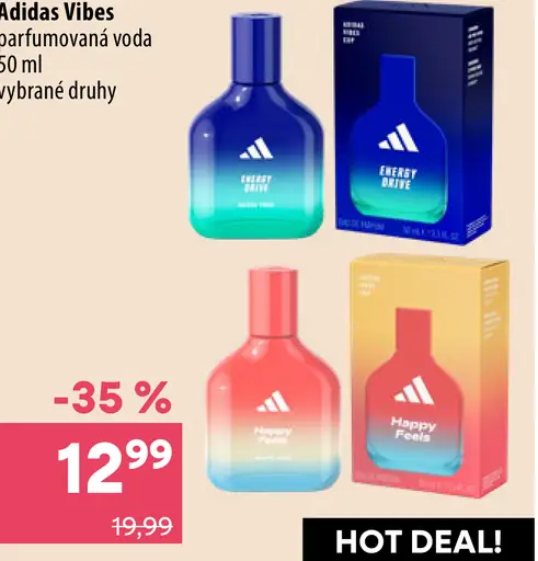 Adidas Vibes parfumovaná voda, vybrané druhy