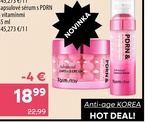 Farmstay kapsulový krém s PDRN a vitamínmi