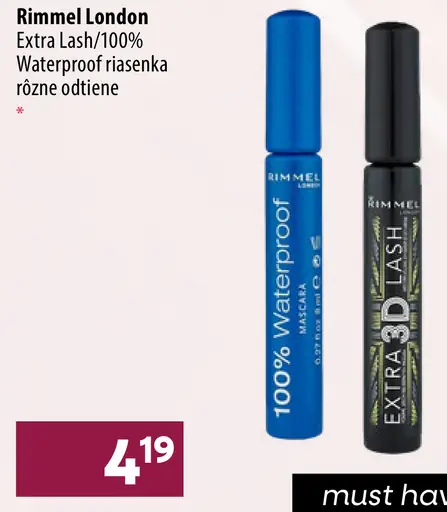 Rimmel London 100% Waterproof riasenka