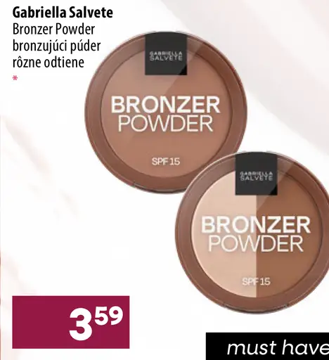 Gabriella Salvete Bronzer Powder bronzujúci púder