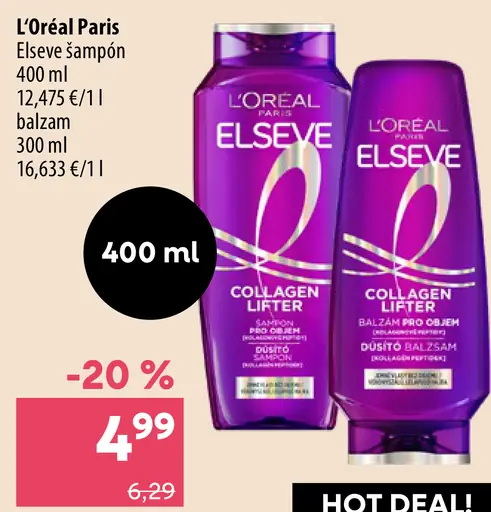 L’Oréal Paris Elseve Collagen Lifter šampón