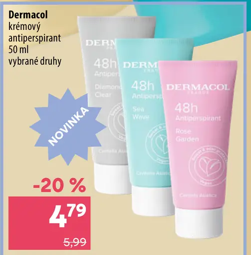Dermacol krémový antiperspirant, vybrané druhy