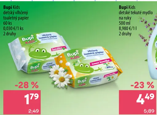Bupi Kids detské vlhčené obrúsky