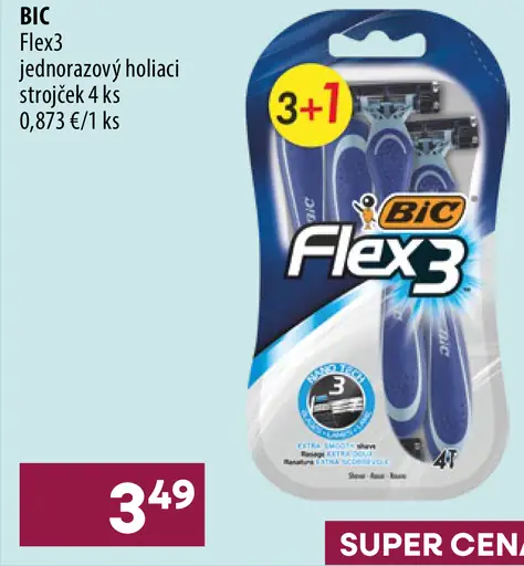 BIC Flex3 jednorazové holiace strojčeky