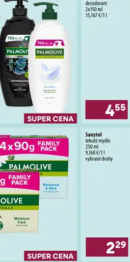Palmolive sprchovací gél – Men Refreshing, Naturals Sensitive