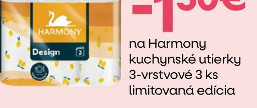 Harmony Design kuchynské utierky, 3-vrstvové, limitovaná edícia