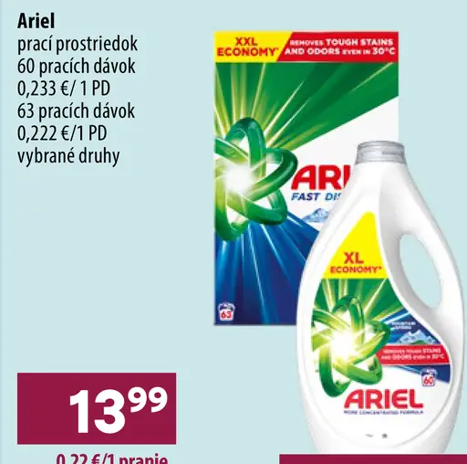 Ariel prací prostriedok