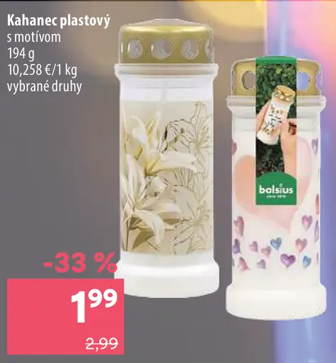 Kahanec plastový s motívom