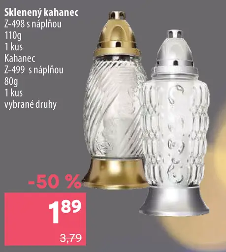 Sklenený kahanec Z-498 s náplňou