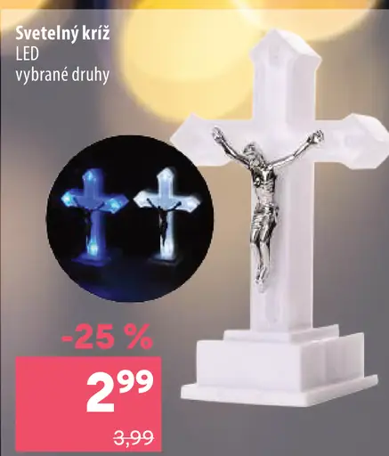 Svetelný kríž LED