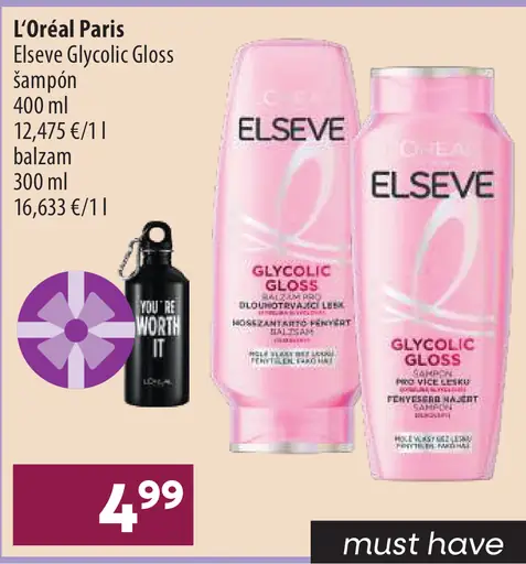 L’Oréal Paris Elseve Glycolic Gloss šampón