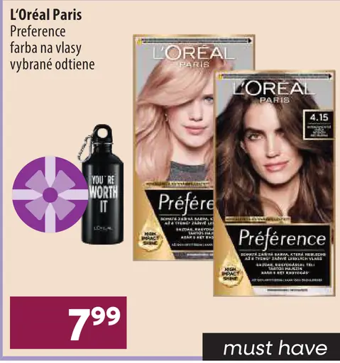 L'Oréal Paris Préférence farba na vlasy