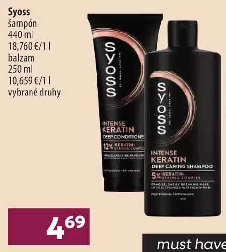 Syoss Intense Keratin šampón