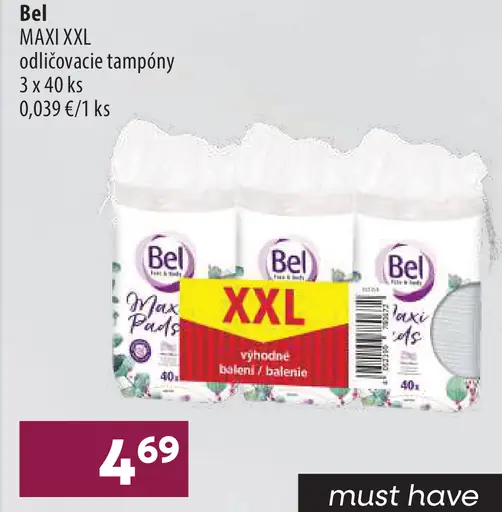 Bel Maxi XXL odličovacie tampóny