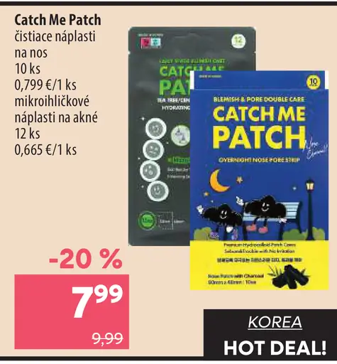 Catch Me Patch čistiace náplasti na nos