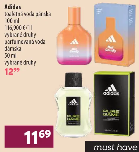 Adidas pánska toaletná voda