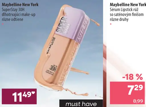 Maybelline New York SuperStay 30H dlhotrvajúci make-up