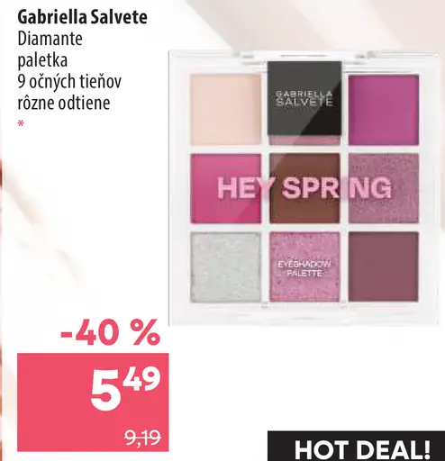 Gabriella Salvete Diamante paletka očných tieňov