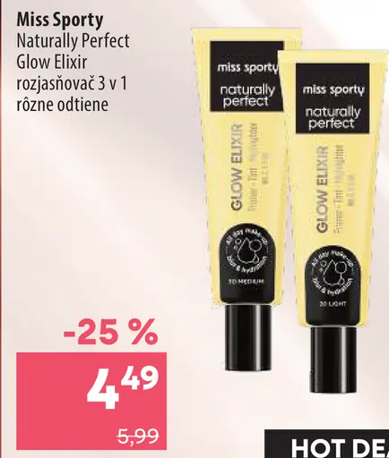 Miss Sporty Naturally Perfect Glow Elixir rozjasňovač