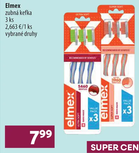 Elmex zubná kefka
