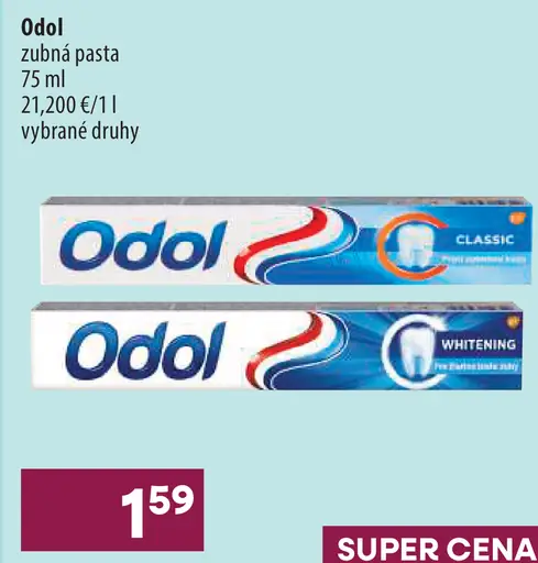 Odol zubná pasta, Classic a Whitening