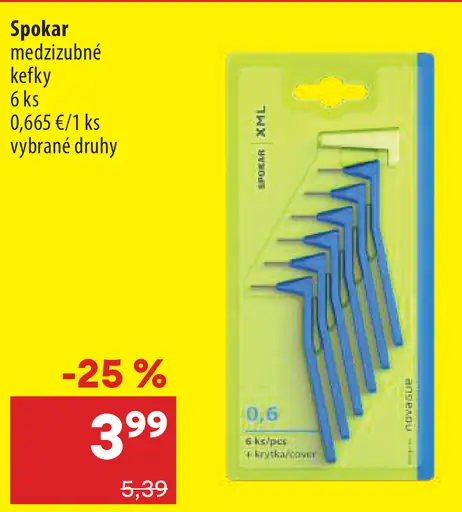 Spokar medzizubné kefky