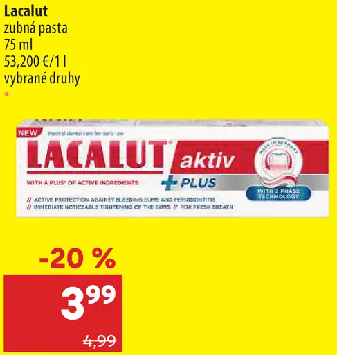 Lacalut zubná pasta