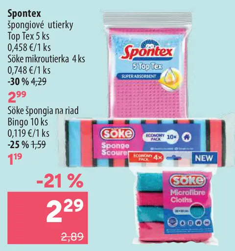 Spontex špongie Top Tex